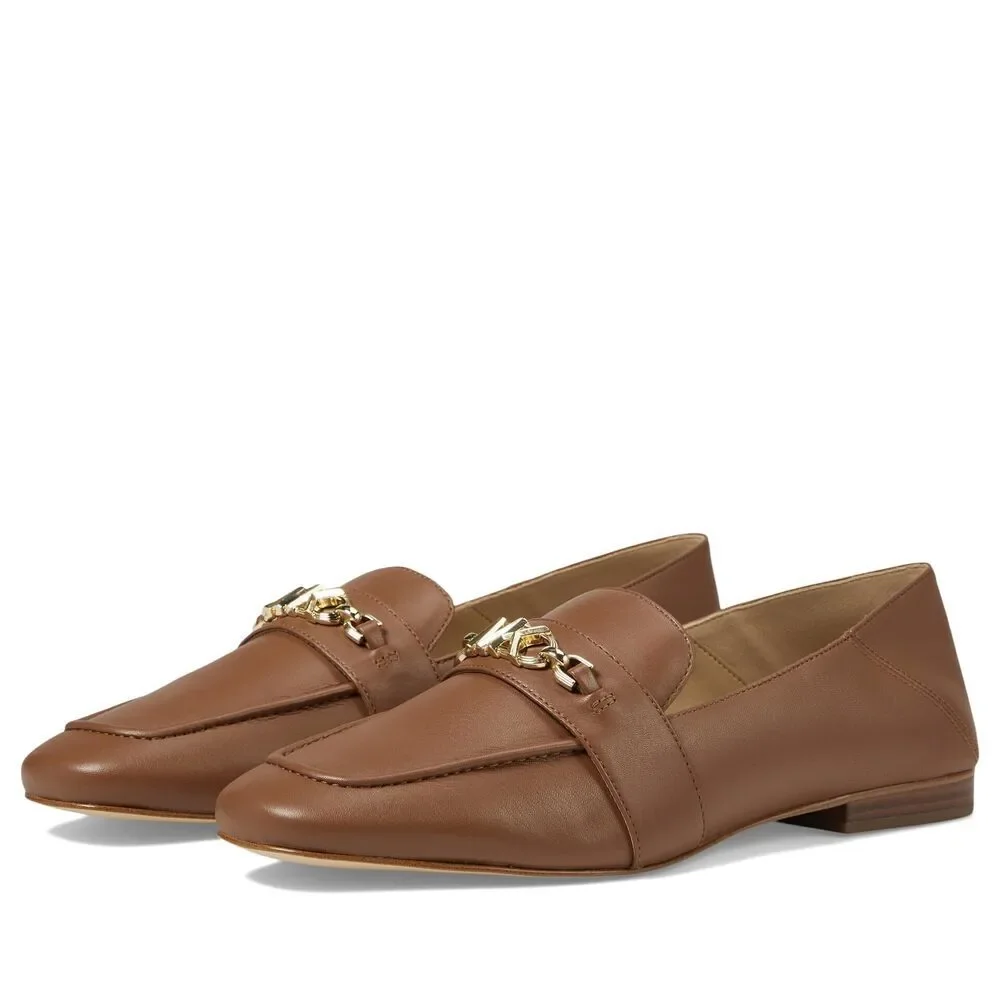 Michael Kors Women's Brown Tiffanie Loafer Luggage 9.5 M
